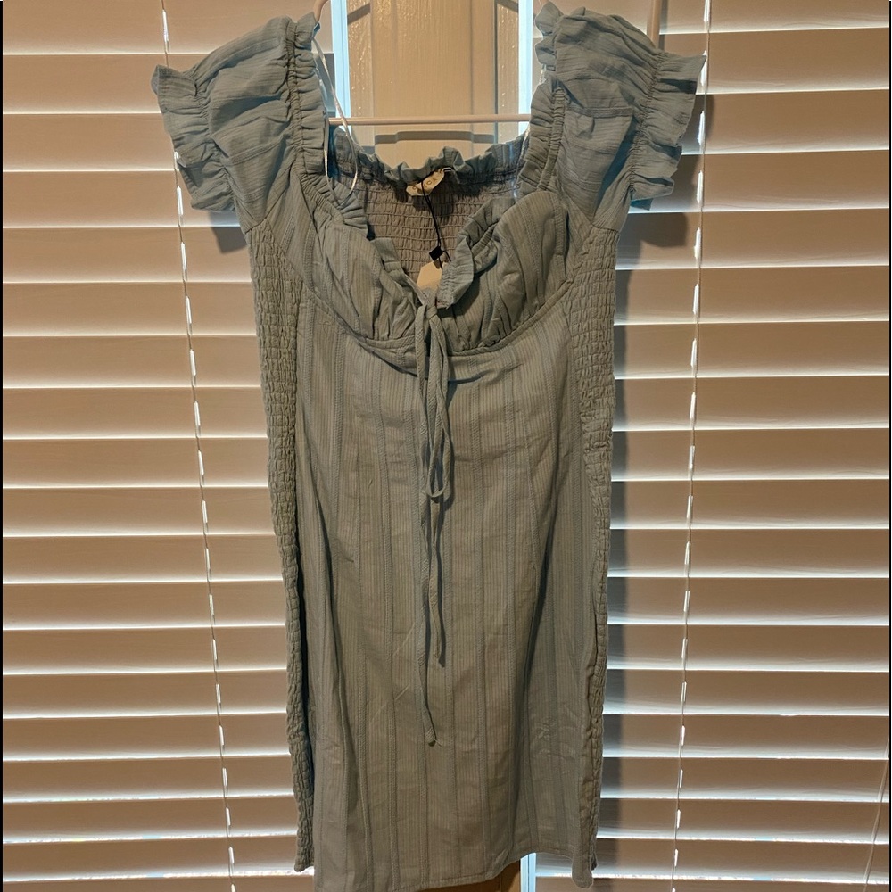 Blue Elastic Dress